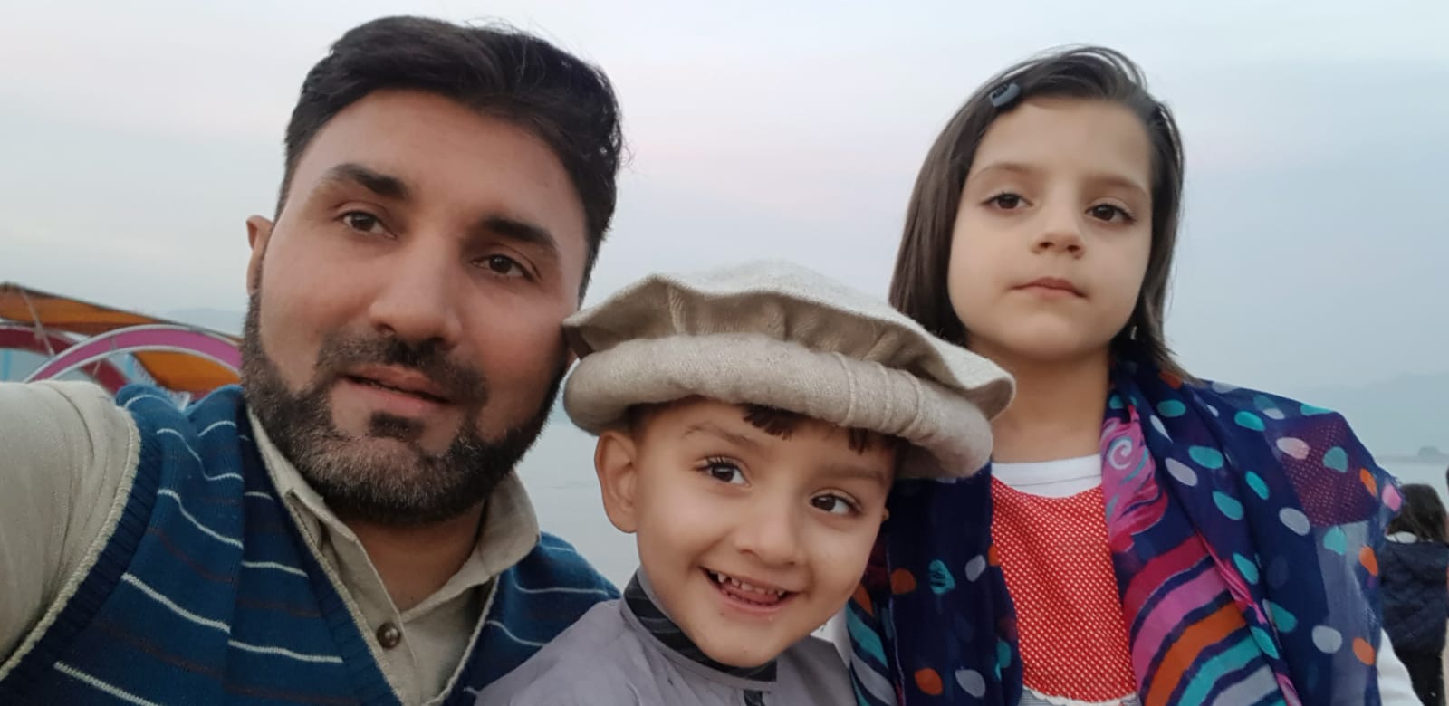 Jan Mohammad Ahmadzai and children.