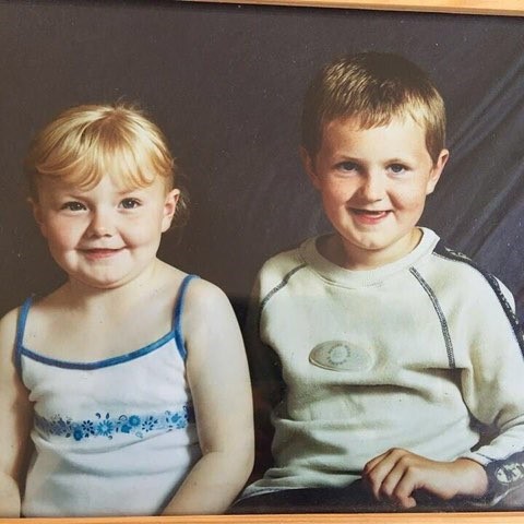 Nicole and Shaun as children.