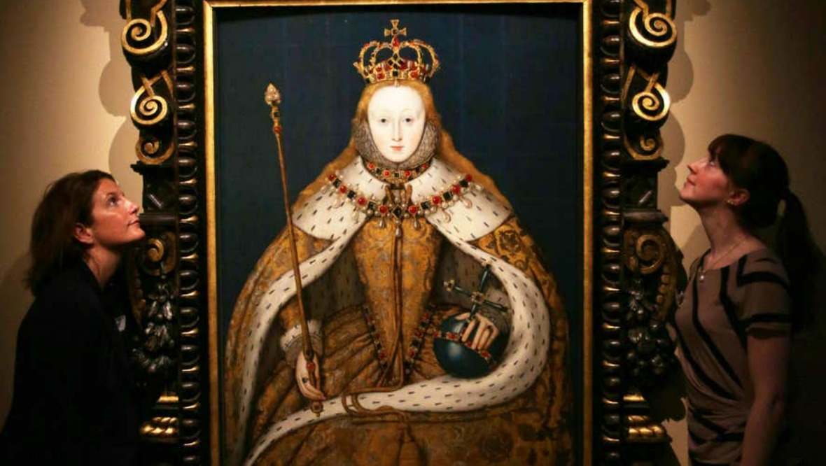A portrait of Queen Elizabeth I, who kept Mary Queen of Scots prisoner. <em> (David Cheskin/PA)</em>” /><span class=