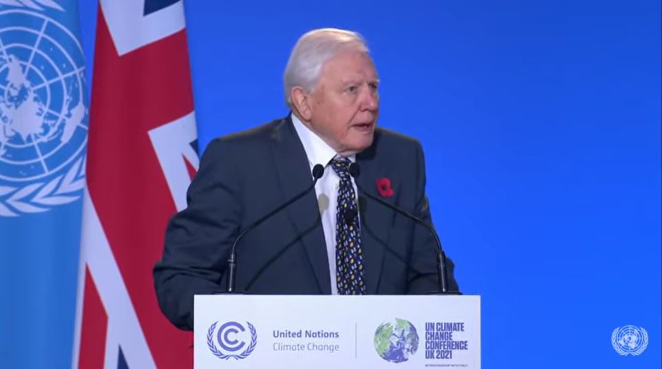 Sir David Attenborough addressed world leaders. (UN/YouTube)