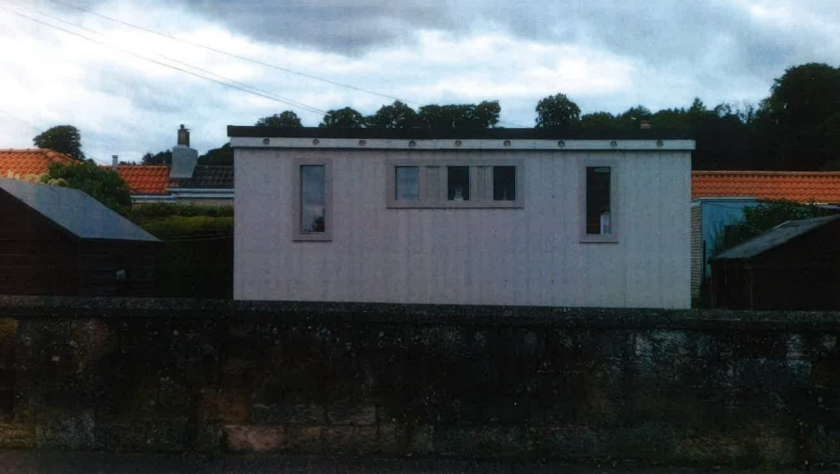 Garden room: It is understood the building was erected more than a year ago.