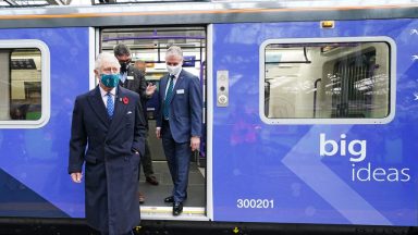 Charles recalls royal train journeys during green locomotive tour