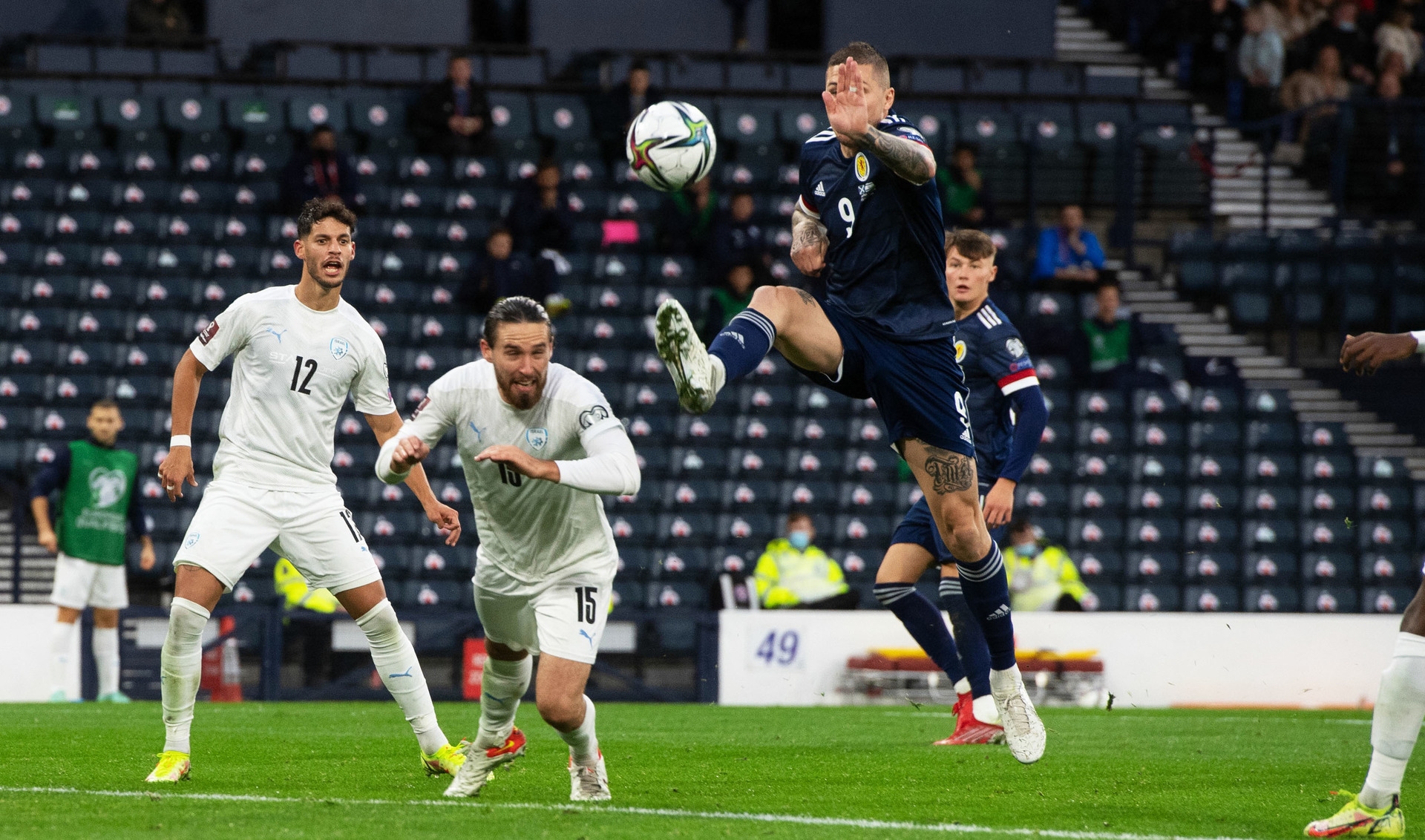 <strong>Lyndon Dykes had missed a penalty and feared it wasn’t going to be his night when the referee chopped off this apparent leveller. Fortunately for Scotland, VAR intervened and allowed the goal to stand.</strong>”/><span
class=