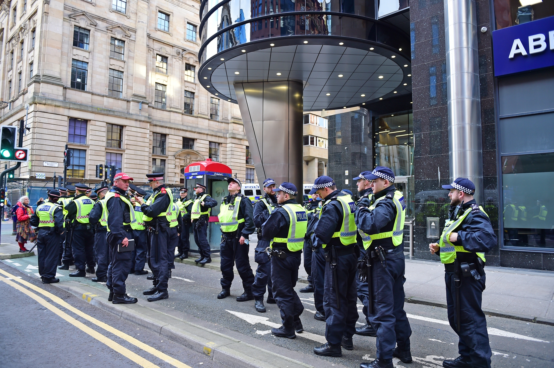 A day of various peaceful climate protests descended into road closures and police blockades, as activists disrupt the city centre on Friday.