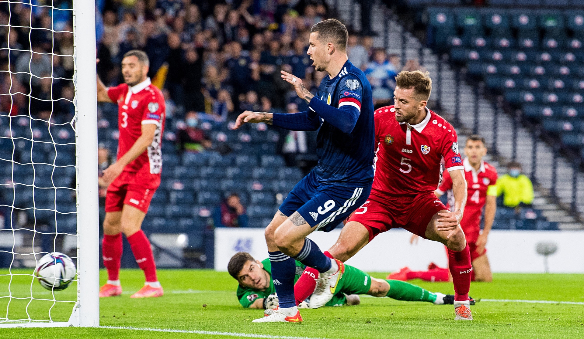 <strong>Nerves were seemingly settled at Hampden when Lyndon Dykes prodded home an early goal – but it became a long night for the Tartan Army as Scotland failed to put the Moldovans to the sword despite a string of good chances.</strong>”/><span
class=