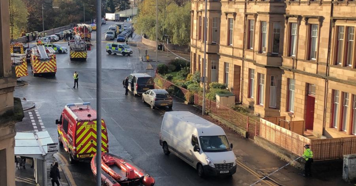 Major road shut by emergency services over concern for person