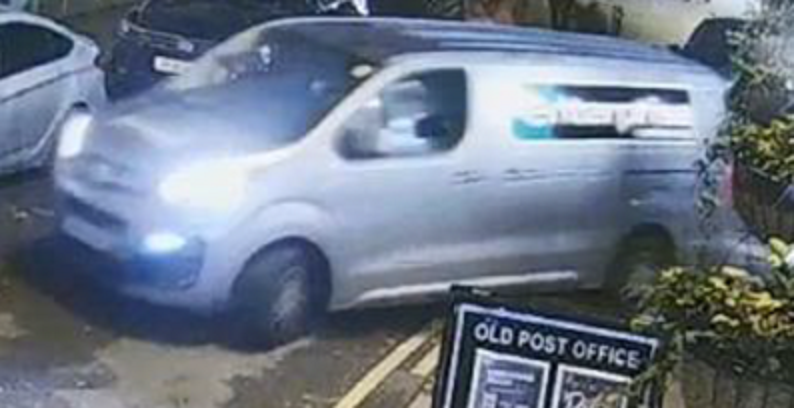 Police issued an image of a van which may have been occupied by key witnesses.