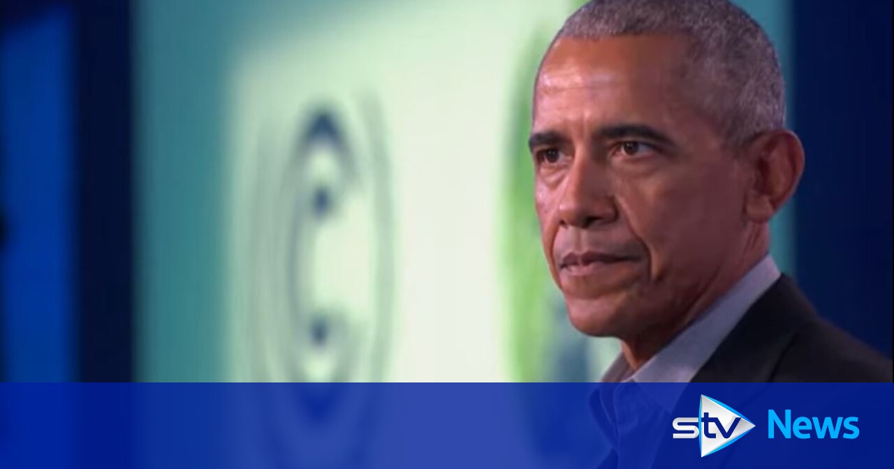 Barack Obama tells COP26 summit: 'Time is running out on climate' | STV News