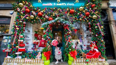 Elf inspired shop display brings Christmas joy back to high street