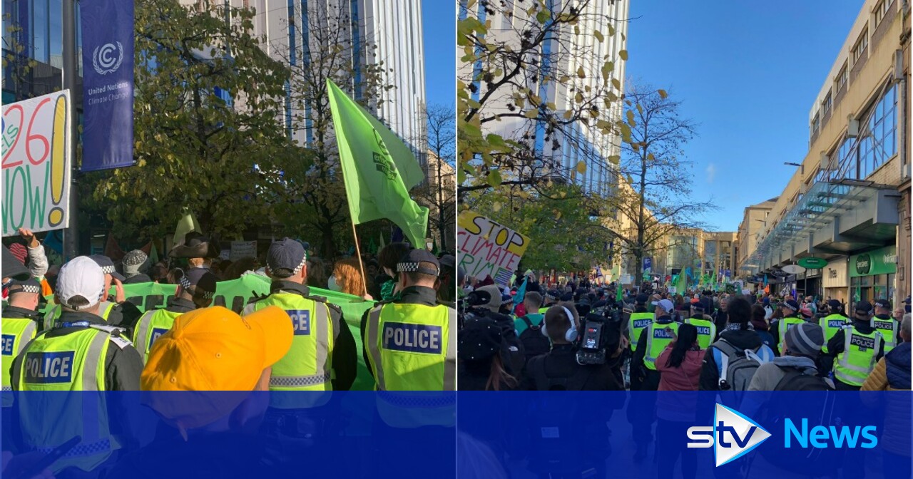 COP26: Hundreds Of Extinction Rebellion Activists March Through Glasgow ...