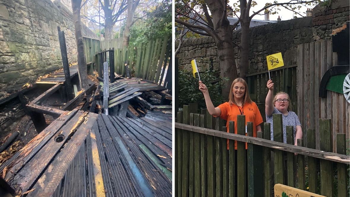 Disabled kids’ play area refurbished by TV team destroyed by vandals