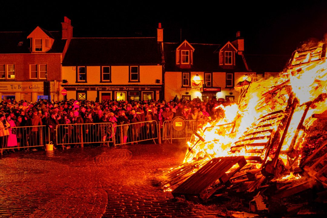 Historic Hogmanay bonfire party could be scrapped due to gas main