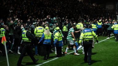 Man charged as police investigate Celtic fans’ ‘disorder’ at Ross County