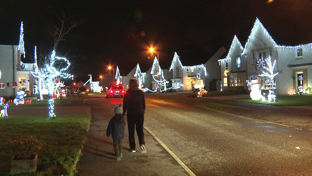 The street Christmas lights were switched on after two months of planning.