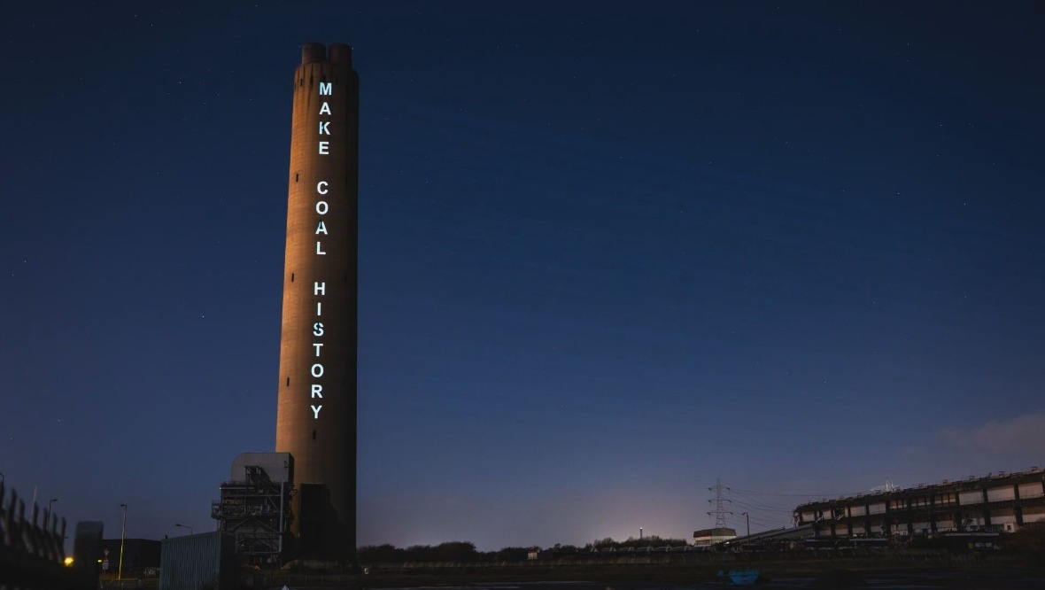 Make Coal History: The chimney was Scotland's tallest freestanding structure.