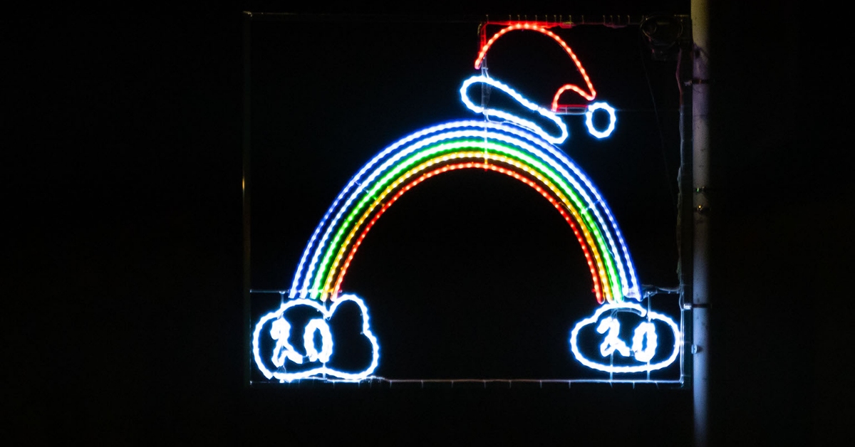 Primary seven pupil Lois Murray's winning Newburgh Christmas light design for 2020.