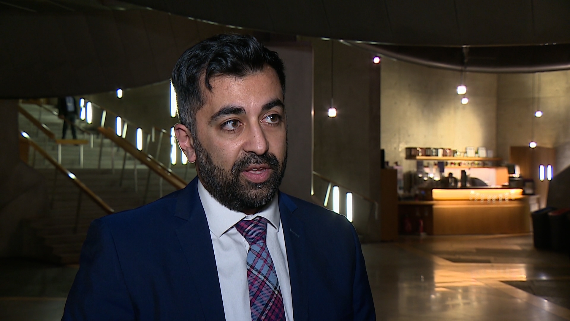  Health secretary Humza Yousaf told STV News he had cancelled Christmas lunch with his constituency office.