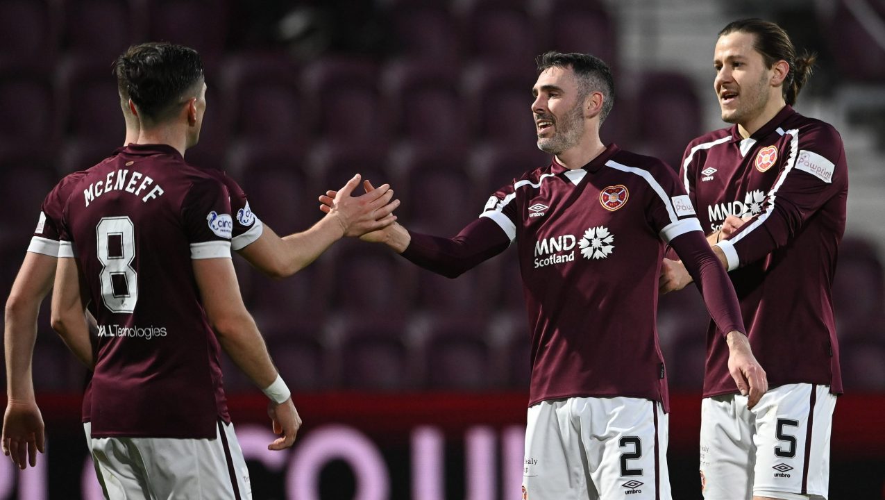 Hearts sign off year with victory over Ross County