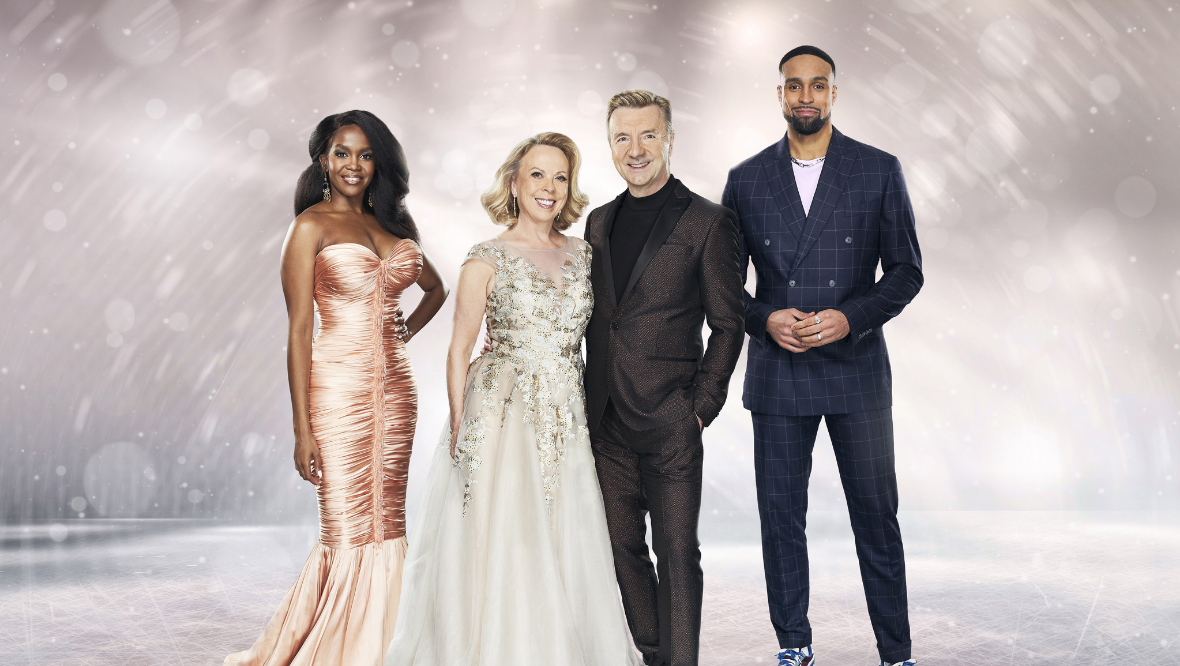 Dancing on Ice: Oti Mabuse with Jayne Torvill, Christopher Dean and Ashley Banjo