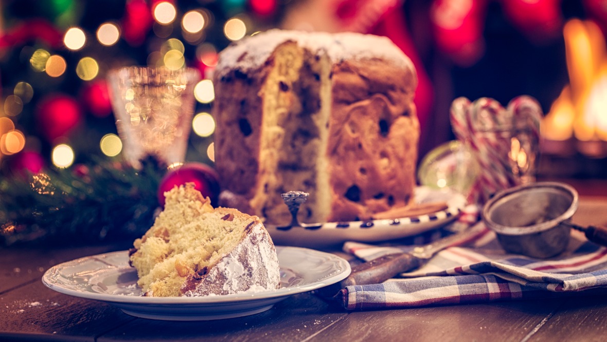 Panettone is a staple dish at Christmas in Italy. 