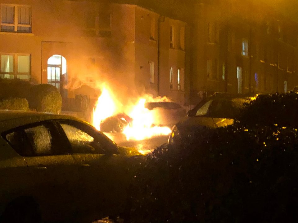 Car deliberately firebombed outside homes as witness appeal launched