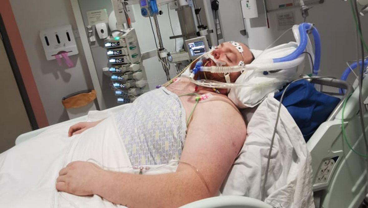 Young dad left in coma after catching Covid urges people to get jab
