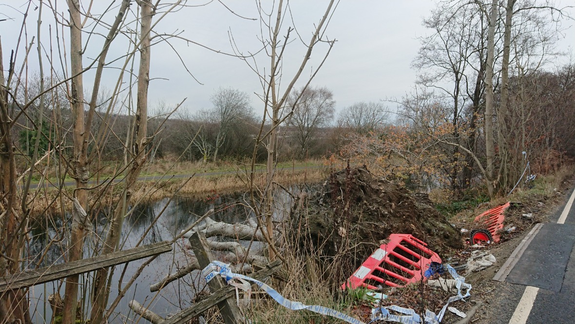 ‘Despair’ over gaping hole in fence after car plunged into canal