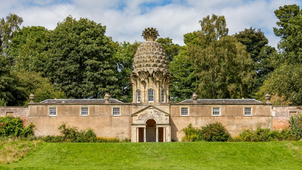 Dunmore Pineapple House in Falkirk was built by colonial governor John Murray.
