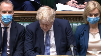 Boris Johnson labelled a ‘man without shame’ over No 10 gathering