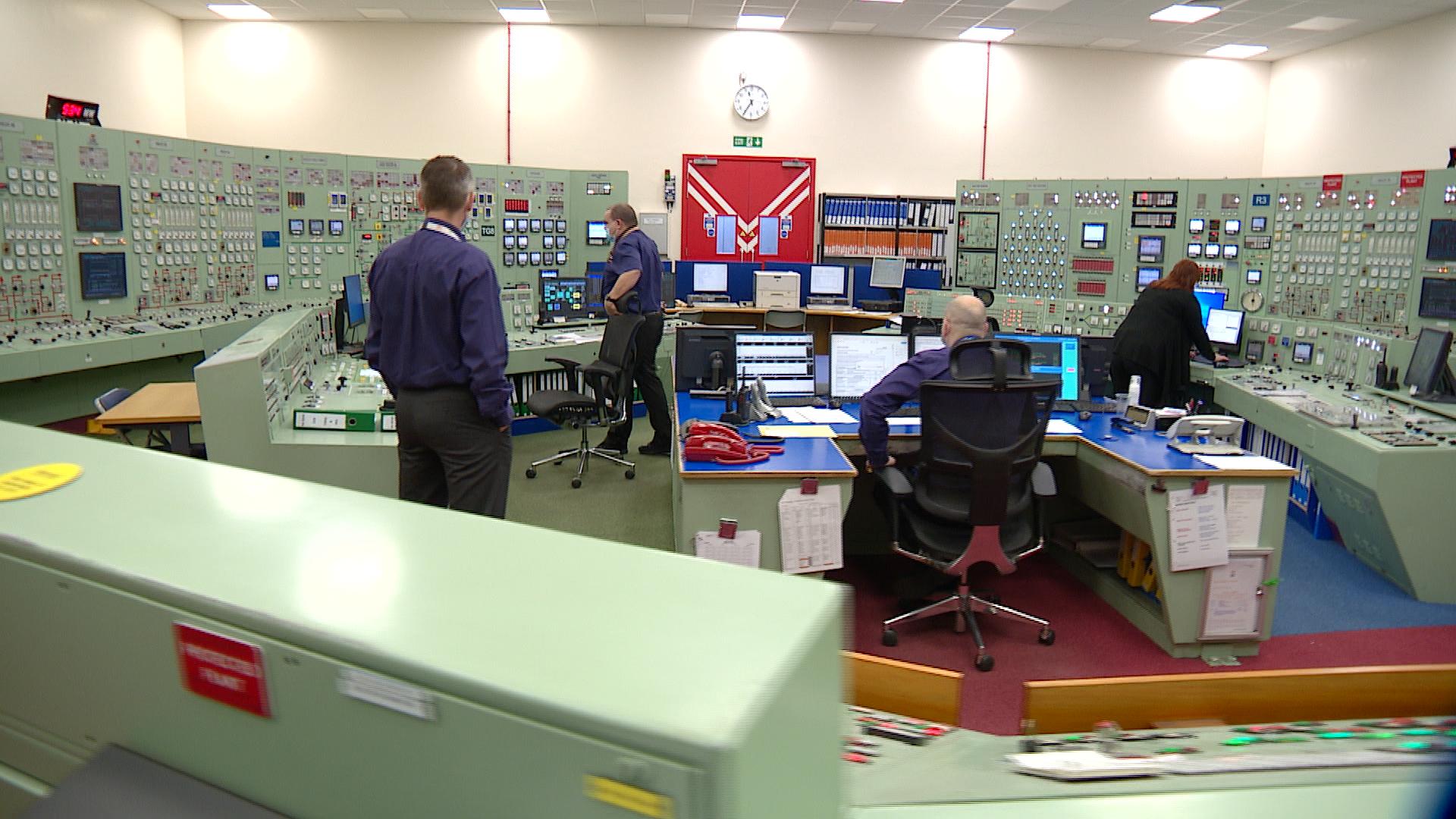 The high-security control room at Hunterston B.