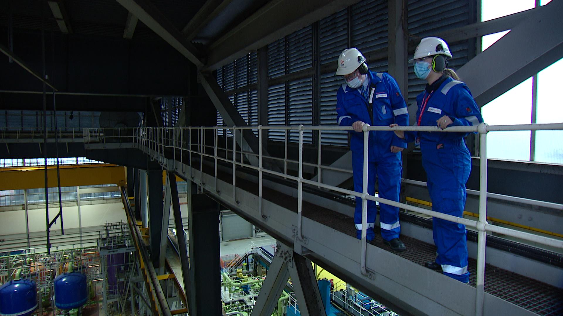 Station director Paul Forrest during an on-site walk through.