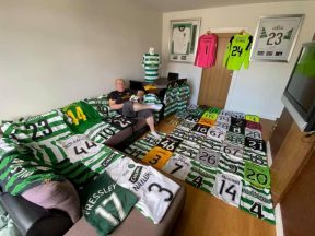 Celtic superfan spent £30,000 collecting players’ shirts over decade