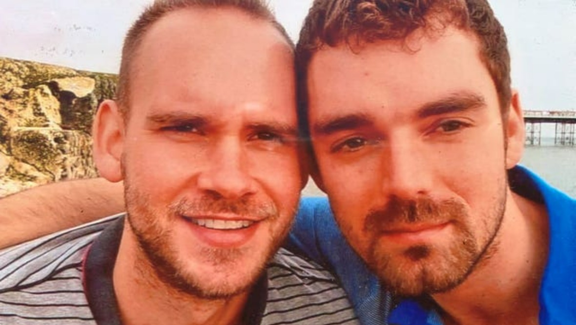 Tragedy: Simon Midgley, right, and Richard Dyson died in the fire.