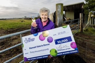 Gran starts new year in style after winning £30,000 on scratchcard