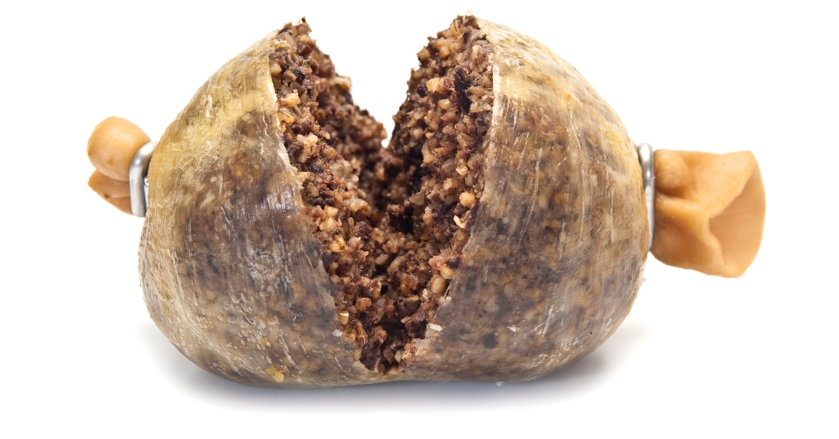 How did haggis become part of Scotland’s stereotype?