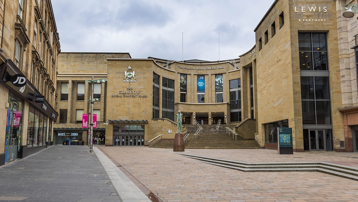 An empty Buchanan Street at the height of the first lockdown in April, 2020.