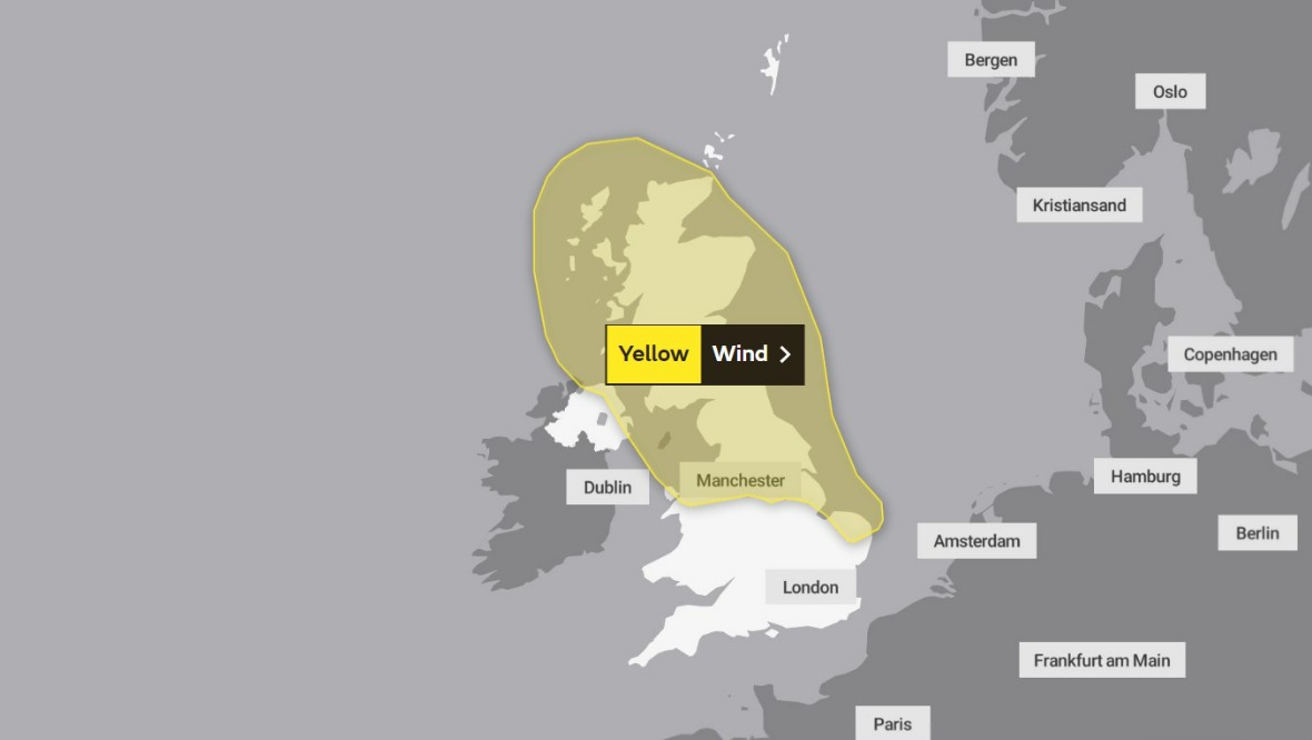 Sunday: Yellow weather alert for wind.
