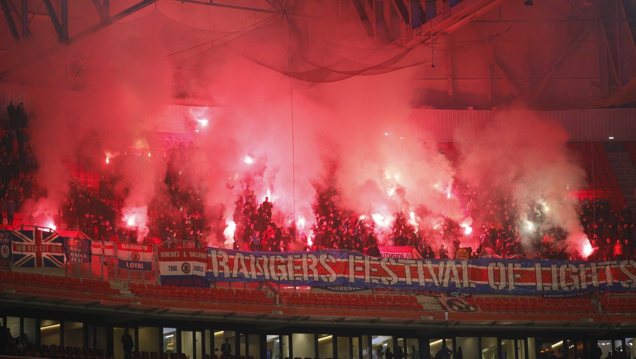 Rangers fined by UEFA over fans’ flares in Lyon match