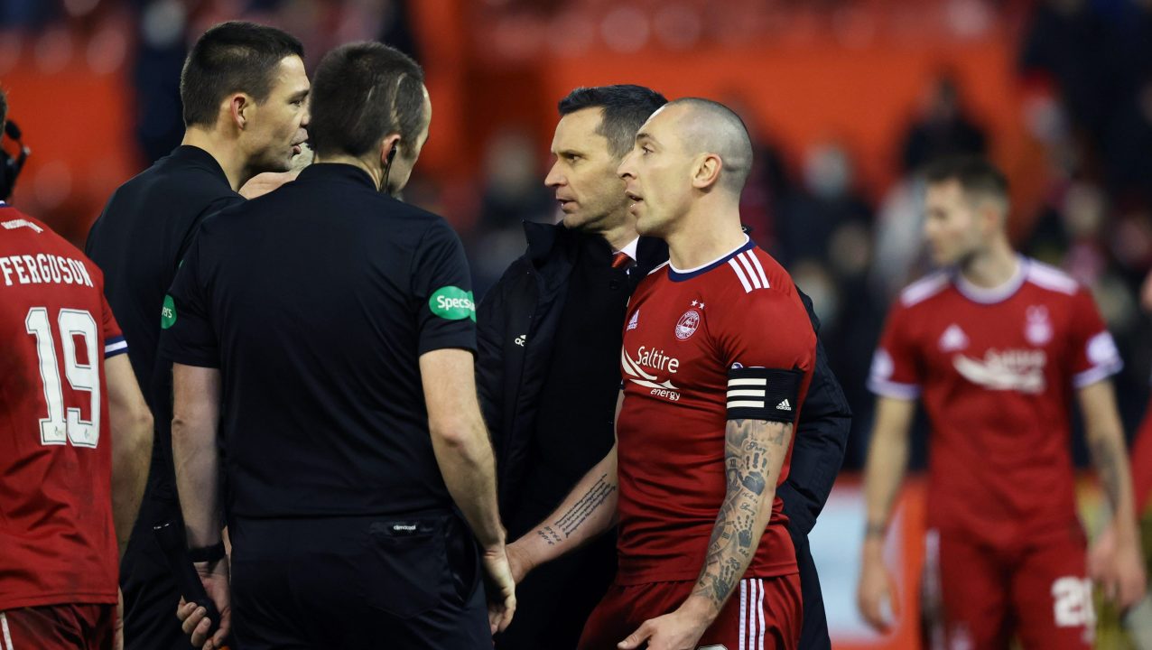 Glass: Aberdeen won’t complain to SFA over penalty decision