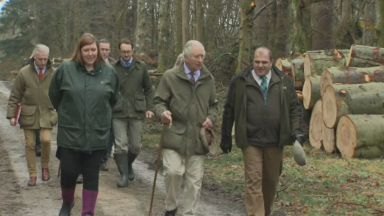 Charles shown damage caused by Storm Arwen in visit to Aberdeenshire