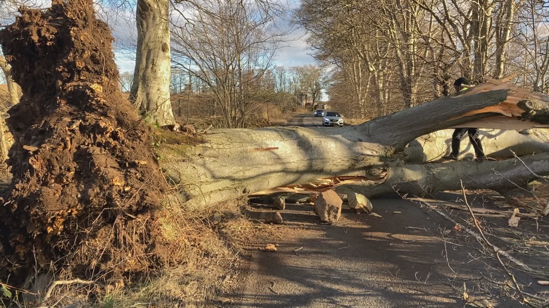 The country was hit by two storms over the weekend. 