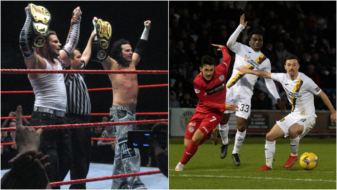 Livingston and wrestling duo The Hardy Boyz spark bizarre online rivalry