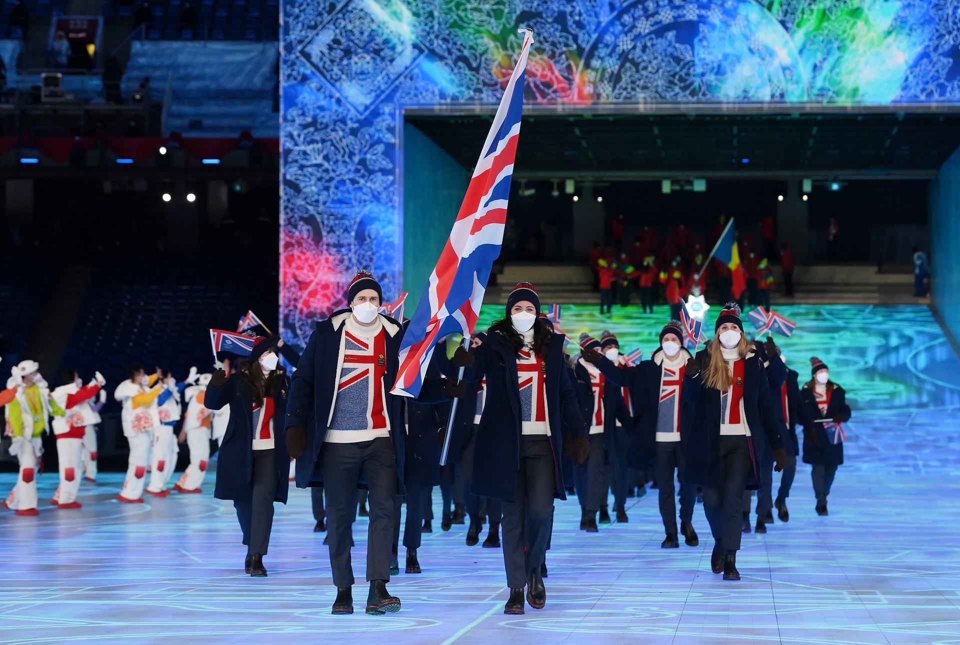 Muirhead was a Team GB flagbearer at the Winter Olympics opening ceremony.