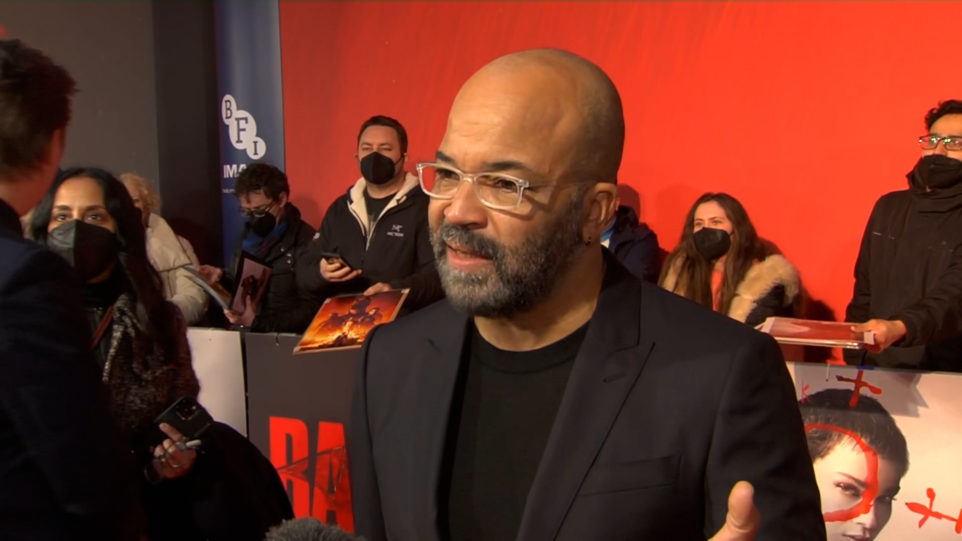 Jeffrey Wright plays Gotham City’s police chief Commissioner Gordon in The Batman