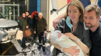 Beast from the East hero thanks medics at Glasgow hospital after premature birth