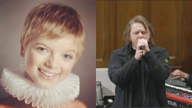 Lewis Capaldi performs at celebration of Lily Douglas’ life