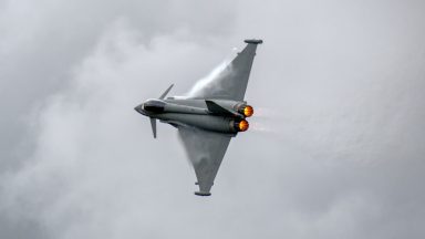 RAF Typhoons scramble for second time in two days