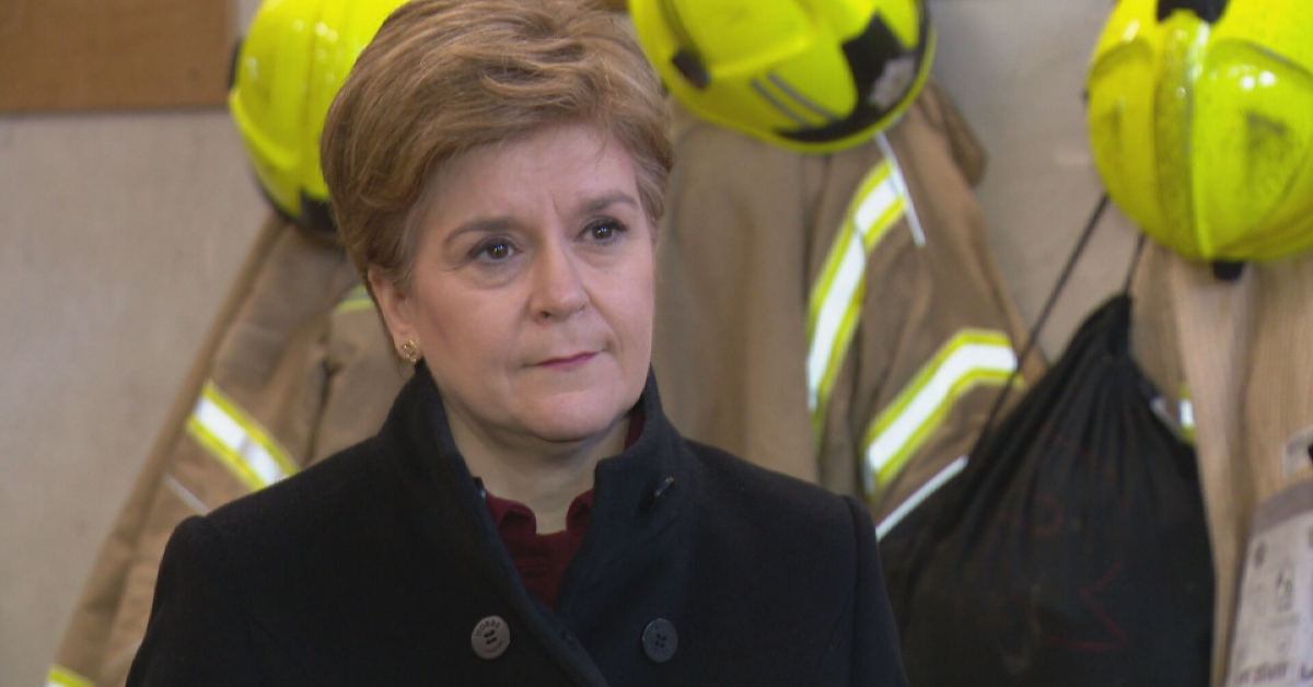 The First Minister visited Bathgate Community Fire Station to announce the move.