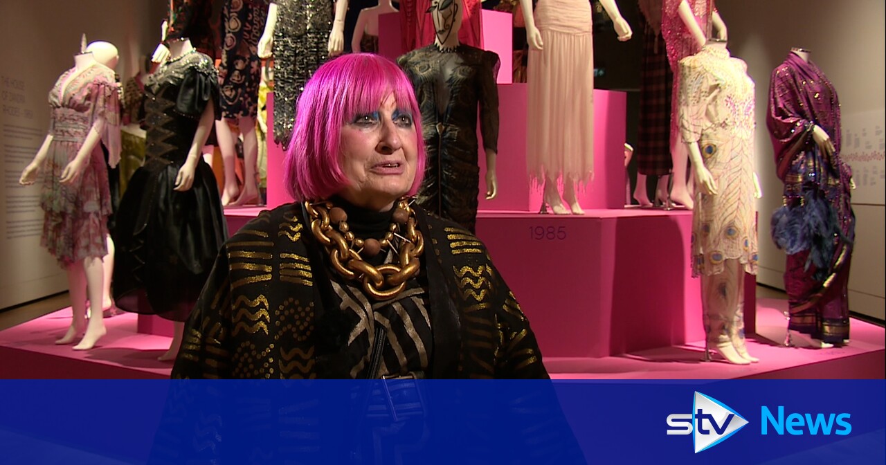 Sandra Rhodes Works Fashion designer Zandra Rhodes opens exhibition at Aberdeen Arts Centre ...