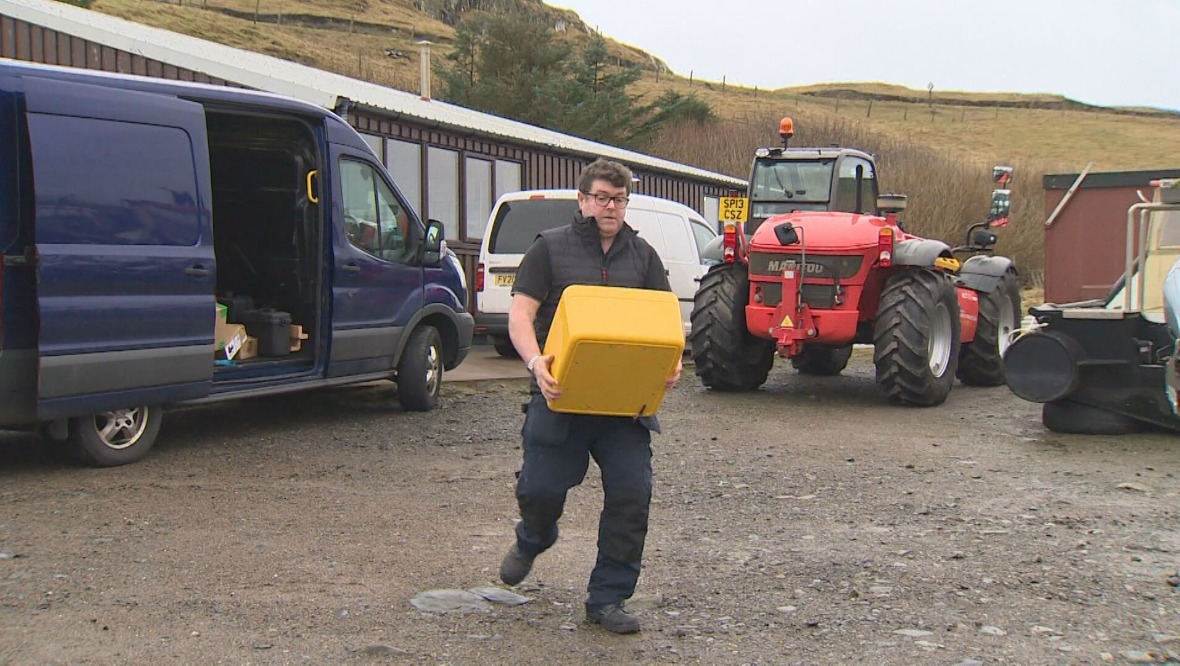 Gerry Paul was able to grab a defib from the van.